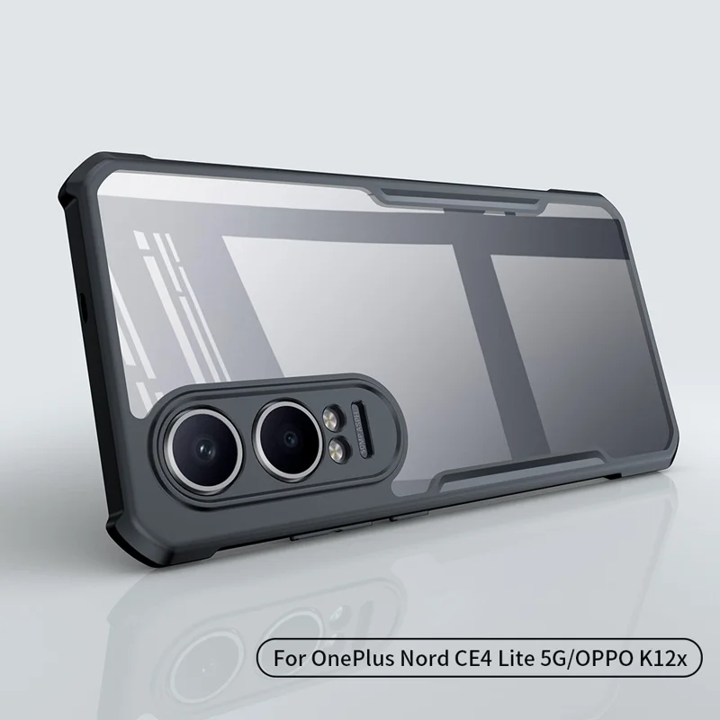 XUNDD Per OnePlus Nord CE4 Lite 5G / Oppo K12x 5G (Cina) Cover Antiurto TPU + Acrilico Trasparente per Smartphone