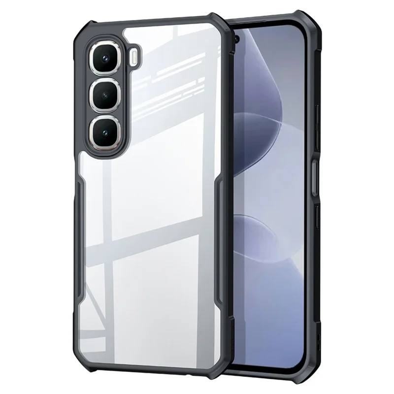 Чехол XUNDD для Infinix Hot 60 Pro 4G противоударный TPU + акриловый прозрачный задний чехол для телефона