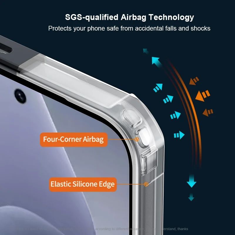 Чехол XUNDD для Infinix Hot 60 Pro 4G противоударный TPU + акриловый прозрачный задний чехол для телефона
