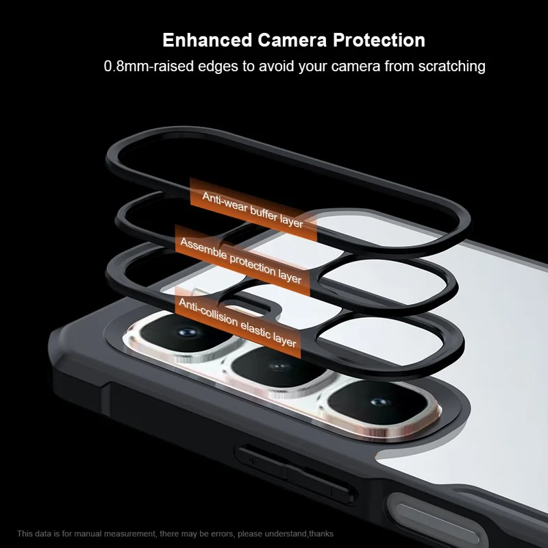 Чехол XUNDD для Infinix Hot 60 Pro 4G противоударный TPU + акриловый прозрачный задний чехол для телефона