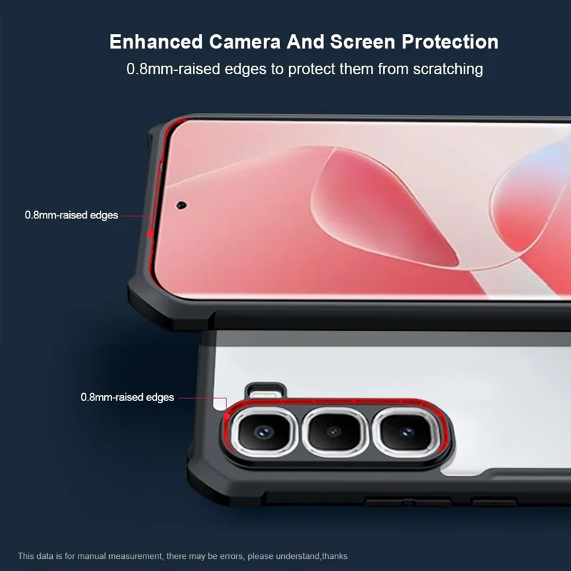 XUNDD For Infinix Hot 60 Pro+ 4G Case Dropproof TPU + Acrylic Clear Back Phone Cover