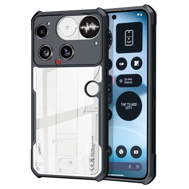Funda XUNDD para Nothing Phone (3) 5G Antigolpes de TPU + Acrílico Transparente
