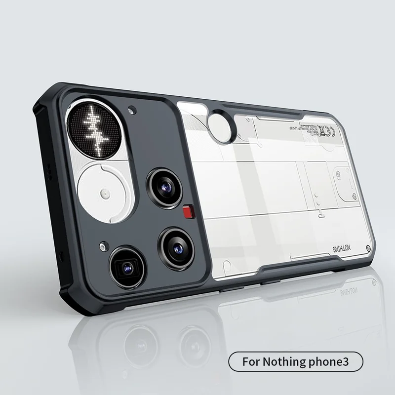 Funda XUNDD para Nothing Phone (3) 5G Antigolpes de TPU + Acrílico Transparente