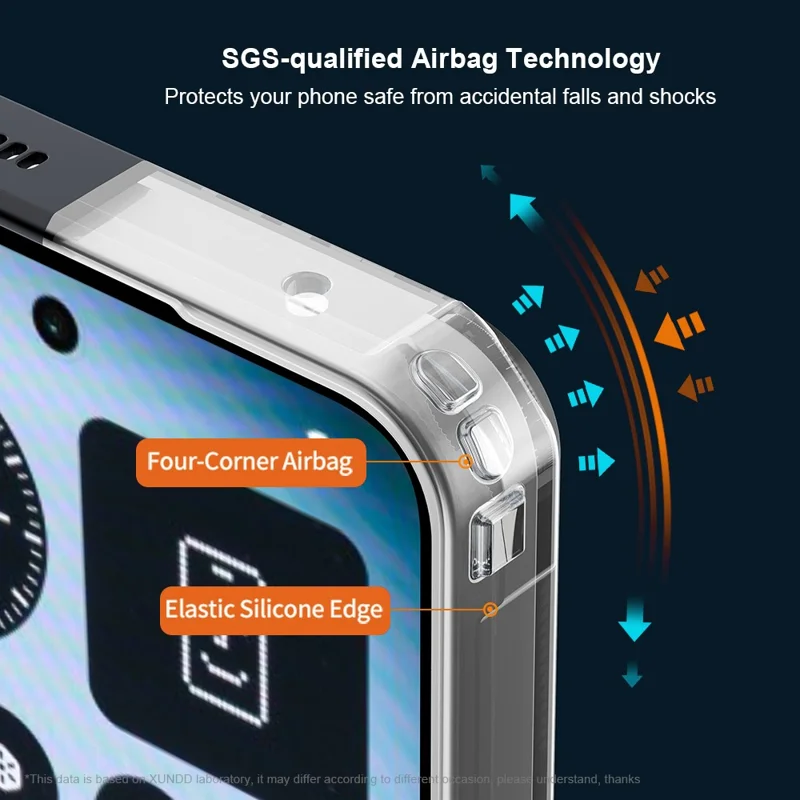 Funda XUNDD para Nothing Phone (3) 5G Antigolpes de TPU + Acrílico Transparente
