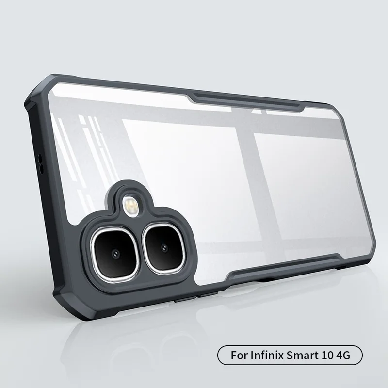 XUNDD per Infinix Smart 10 Cover Antiurto TPU + Acrilico Trasparente Custodia Posteriore per Telefono
