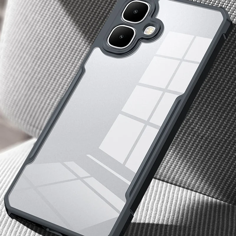 XUNDD per Infinix Smart 10 Cover Antiurto TPU + Acrilico Trasparente Custodia Posteriore per Telefono