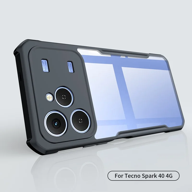 XUNDD For TECNO Spark 40 4G Case Dropproof TPU + Acrylic Clear Back Phone Cover