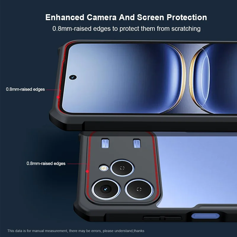 XUNDD For TECNO Spark 40 4G Case Dropproof TPU + Acrylic Clear Back Phone Cover