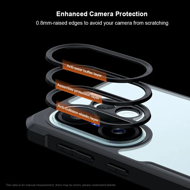 XUNDD For vivo X200 FE 5G Case Dropproof TPU + Acrylic Clear Back Phone Cover