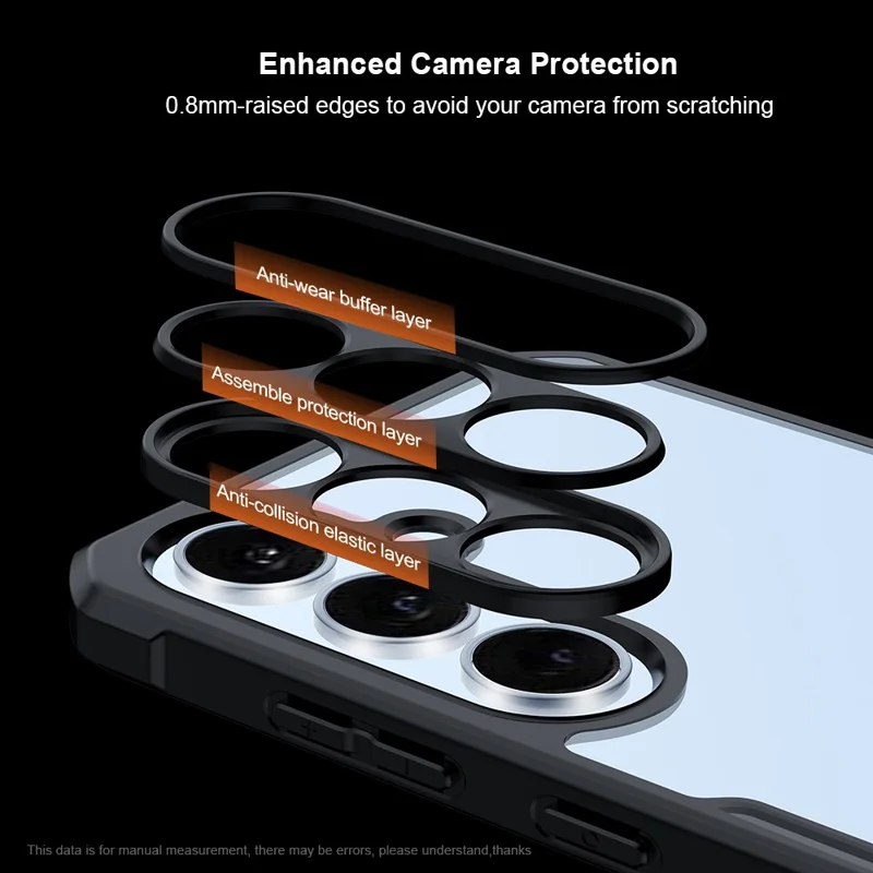 XUNDD For Samsung Galaxy S25 FE Case Dropproof TPU + Acrylic Clear Back Phone Cover