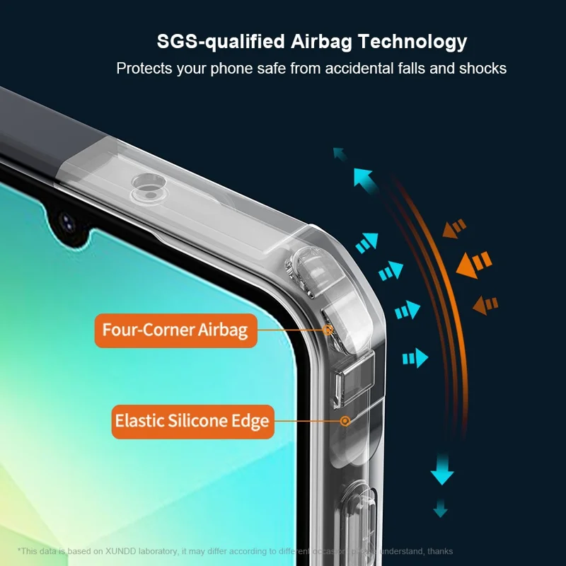 Capa XUNDD para Samsung Galaxy A07 4G à Prova de Queda, TPU + Acrílico Transparente para Celular