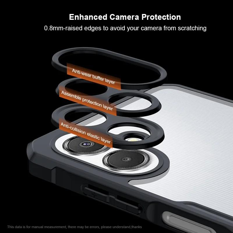Capa XUNDD para Samsung Galaxy A07 4G à Prova de Queda, TPU + Acrílico Transparente para Celular