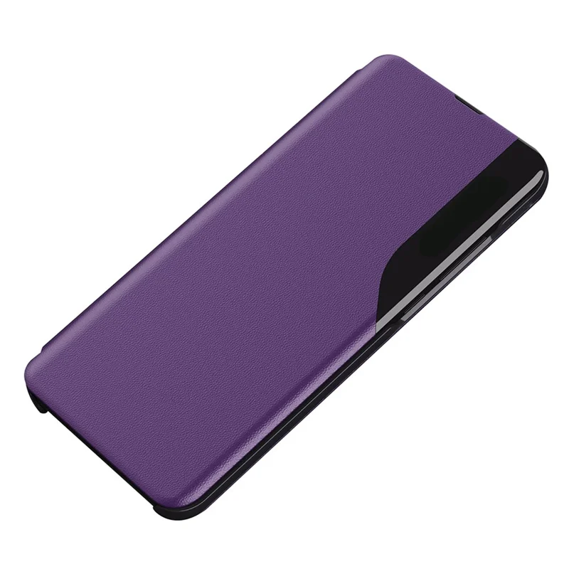 For Honor 70 5G Phone Case Folio Flip PU Leather Stand Cover - Purple