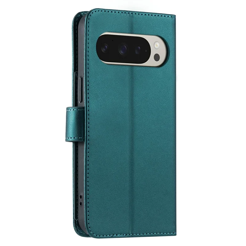 For Google Pixel 10 Pro XL Case Ring Buckle Wallet Stand Rhombus Crossbody Leather Mobile Cover - Green