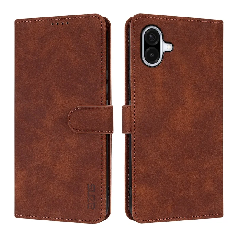AZNS For Samsung Galaxy A07 4G Case PU Leather Wallet Phone Cover - Brown