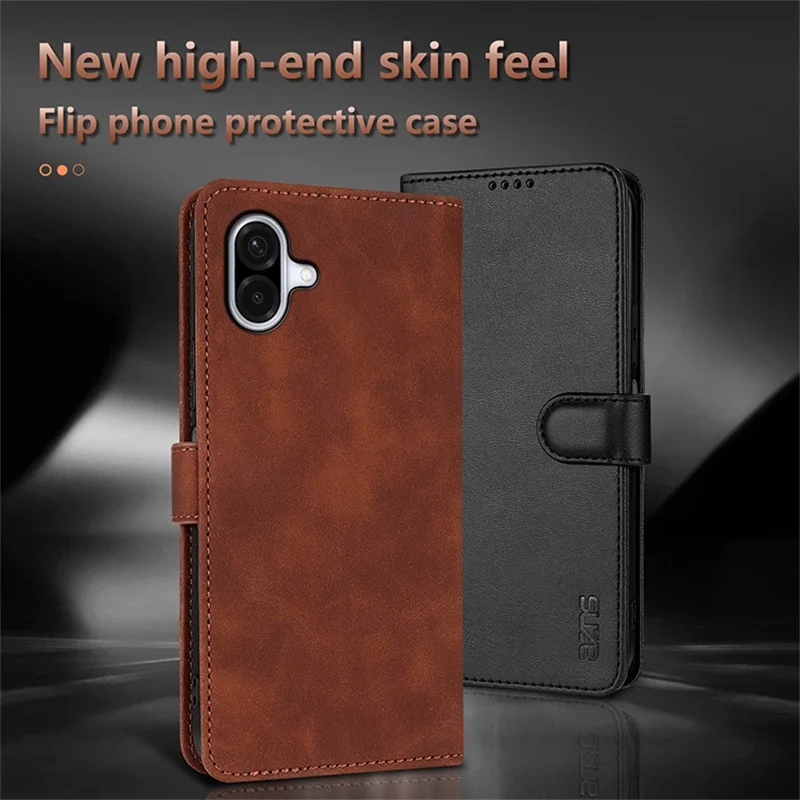 AZNS For Samsung Galaxy A07 4G Case PU Leather Wallet Phone Cover - Brown