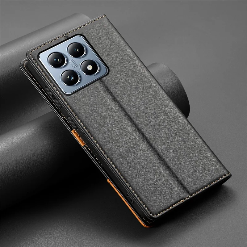 N.BEKUS P3 per Xiaomi 14T Pro Cover Portafoglio con Blocco RFID e Supporto in Pelle PU Flip - Nero
