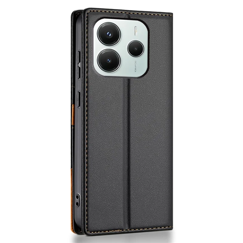 N.BEKUS P3 para Xiaomi Redmi Note 14 5G Funda Cartera con Bloqueo RFID, Soporte de Cuero PU, Tapa Abatible para Teléfono - Negro