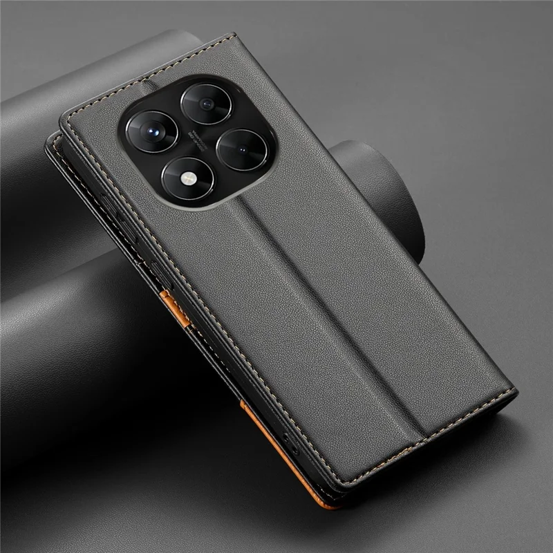 N.BEKUS P3 para Xiaomi Redmi Note 14 Pro+ 5G / Note 14 Pro 5G Funda Cartera con Bloqueo RFID, Soporte y Cuero PU Tipo Libro - Negro