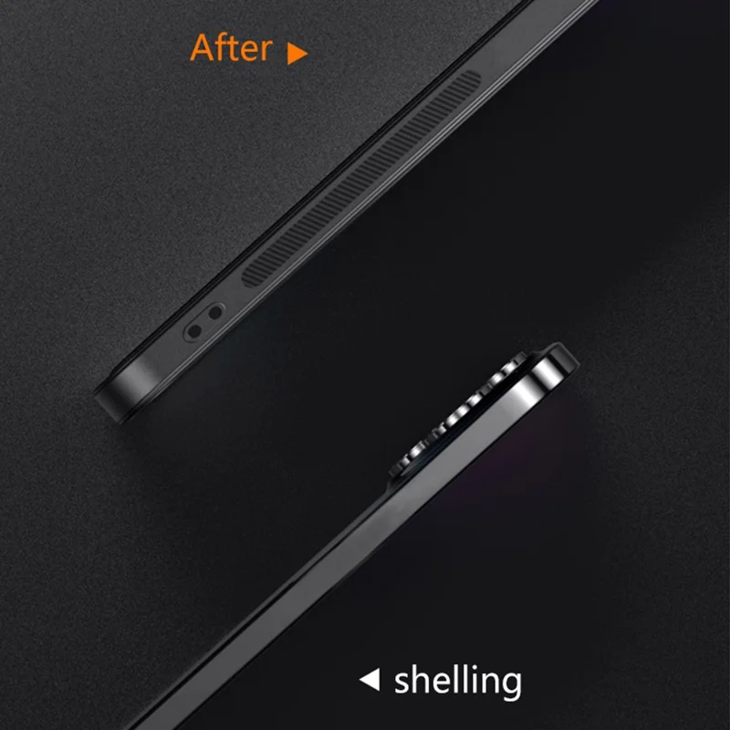 For iPhone 15 Case PU + TPU + PC Phone Back Cover with Metal Lens Frame - Black