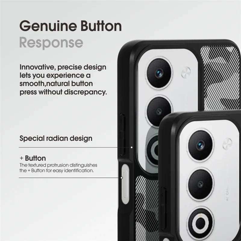 IBMRS Phone Case For Oppo A5 4G / 5G / A5x 4G / 5G Soft TPU Frame Hard PC Back Anti-Fall Cover - Artistic Camouflage