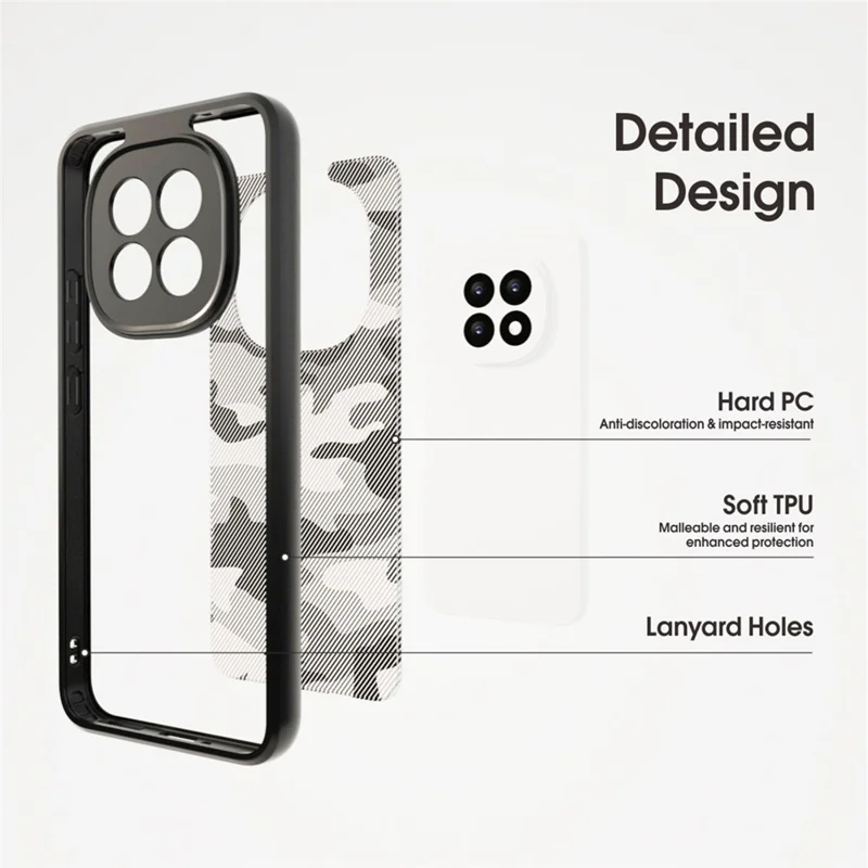 IBMRS For Oppo F29 Pro 5G (Global) Case Soft TPU Frame Hard PC Back Anti-Fall Phone Cover - Artistic Camouflage