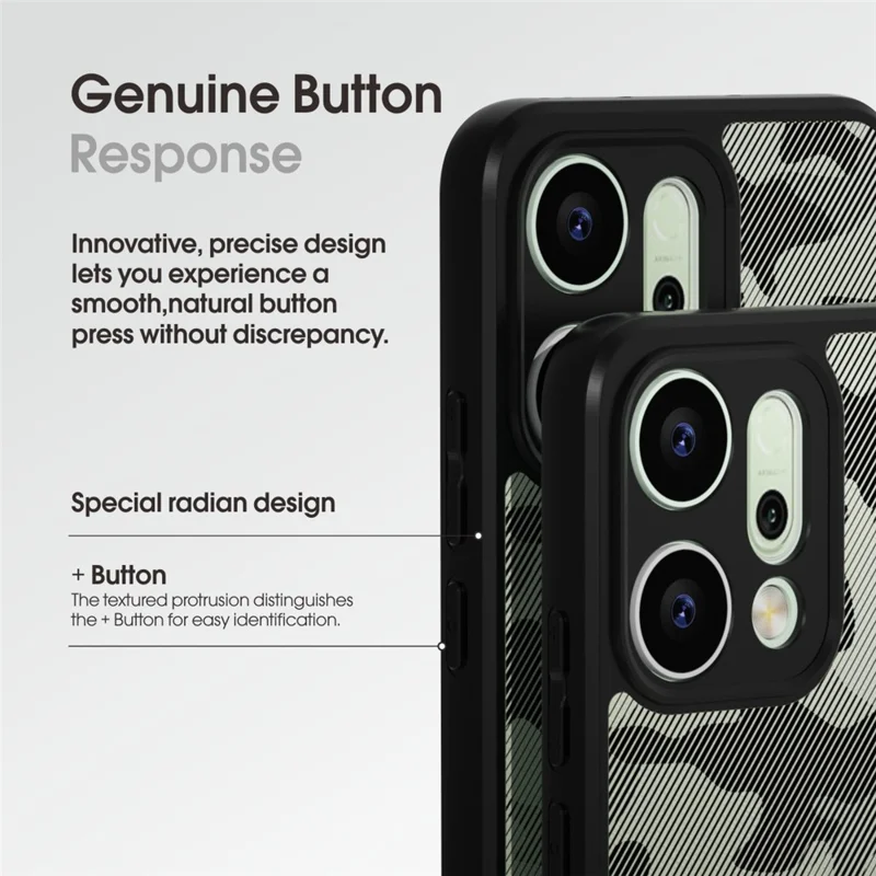 IBMRS For Oppo Reno14 5G (Global) Case Soft TPU Frame Hard PC Back Anti-Fall Phone Cover - Artistic Camouflage