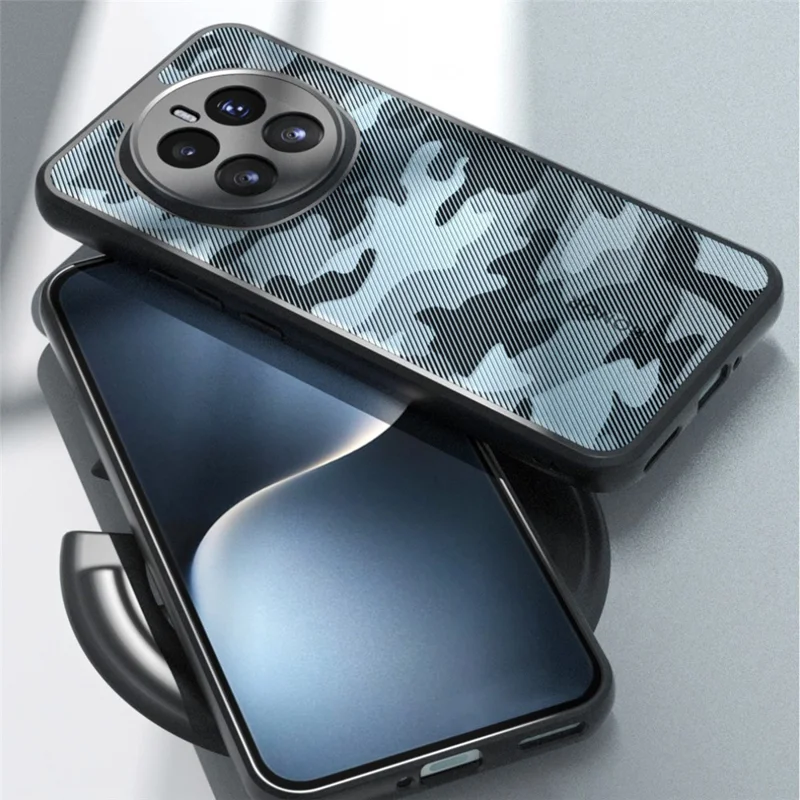 Funda IBMRS para Honor Magic7 5G - Carcasa Híbrida de TPU Suave y PC Duro Antigolpes - Camuflaje Artístico