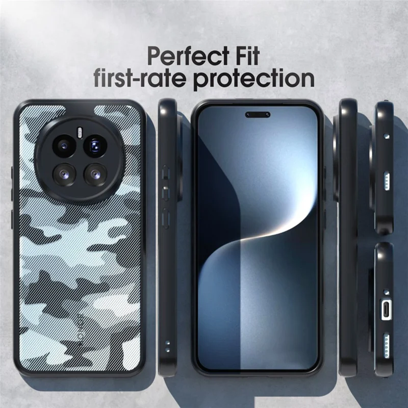IBMRS Чехол для Honor Magic7 Pro 5G Мягкий TPU каркас Жесткая задняя панель из ПК Противоударный чехол - Художественный камуфляж