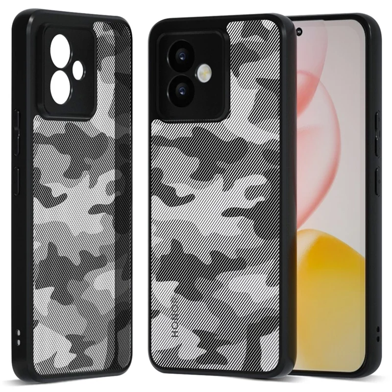 Capa IBMRS para Honor X60 GT 5G - Moldura de TPU Macio, Tampa Traseira Rígida de PC, Antichoque - Camuflagem Artística