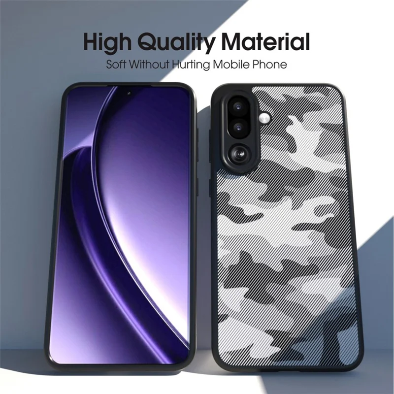 IBMRS для Samsung Galaxy M36 5G / F36 5G Чехол Мягкая TPU рамка Жесткая задняя панель PC Anti-Fall Чехол для телефона - Художественный камуфляж
