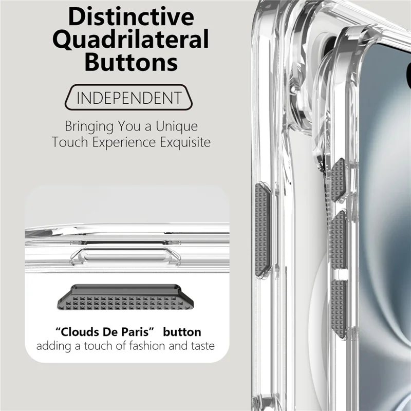 For iPhone Air Case Compatibel met MagSafe TPU + PC Kristalheldere Telefoonhoes