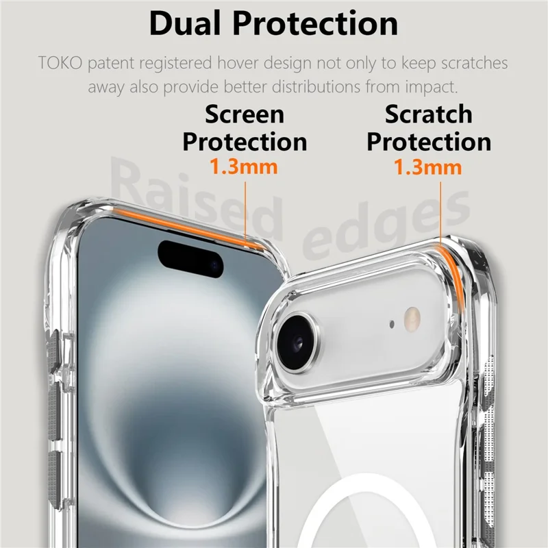 For iPhone Air Case Compatibel met MagSafe TPU + PC Kristalheldere Telefoonhoes