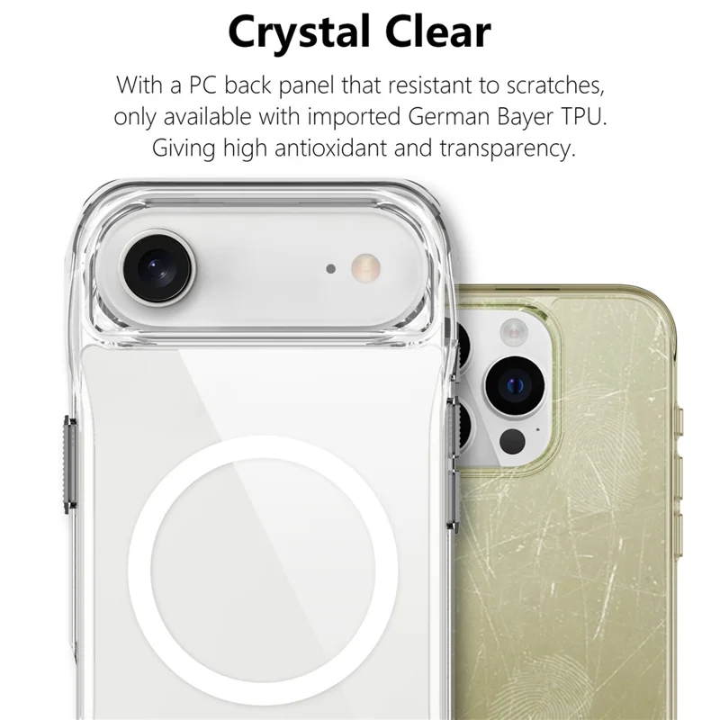 For iPhone Air Case Compatibel met MagSafe TPU + PC Kristalheldere Telefoonhoes