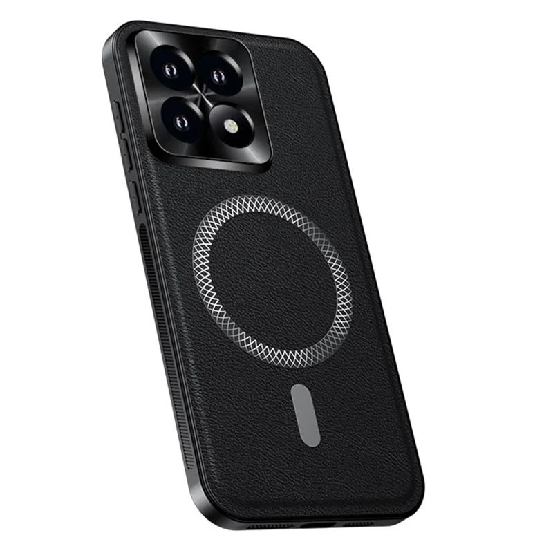 Funda para Xiaomi 14T Pro Compatible con MagSafe, Carcasa Trasera de TPU y PC con Marco de Lente Metálico - Negro