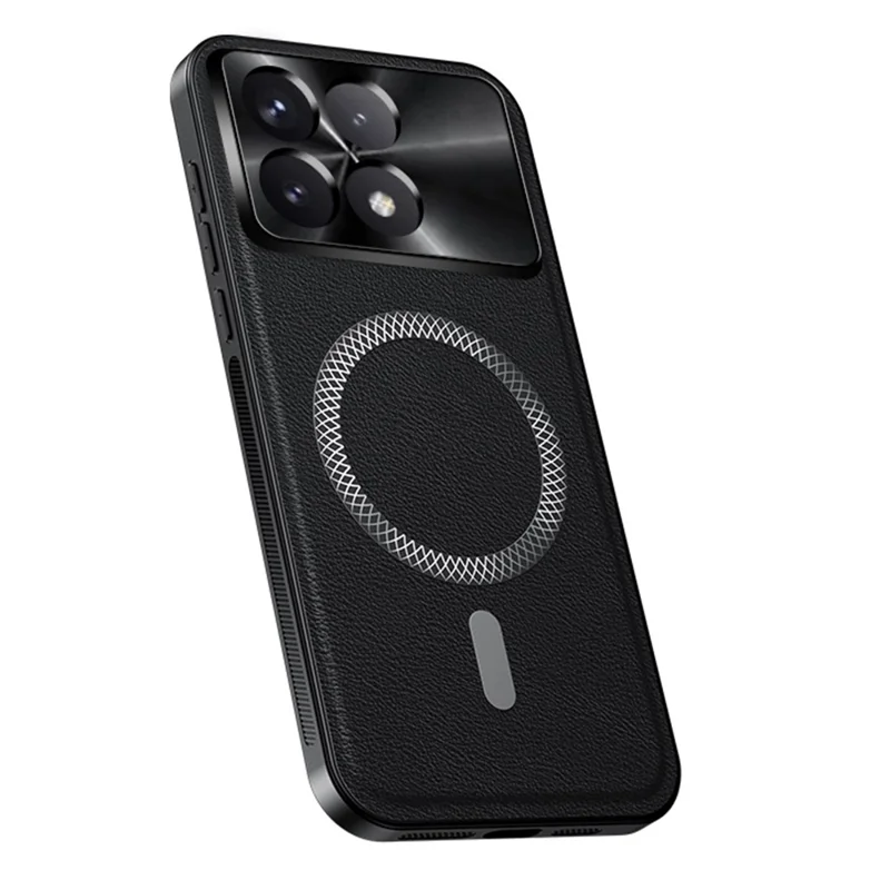 Funda para Xiaomi Redmi K70 5G / Poco F6 Pro 5G Compatible con MagSafe - Carcasa Trasera de TPU y PC con Marco de Lente Metálico - Negro