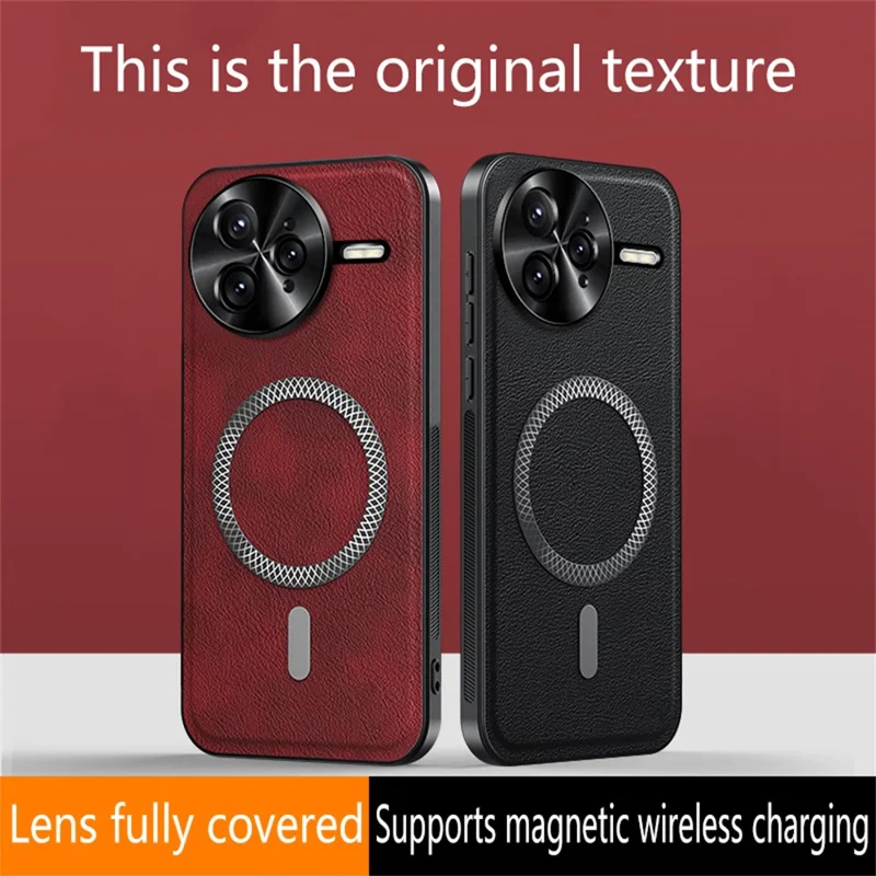 Funda para Xiaomi Redmi K80 5G Compatible con MagSafe - Carcasa de TPU y PC con Marco de Lente Metálico - Negro
