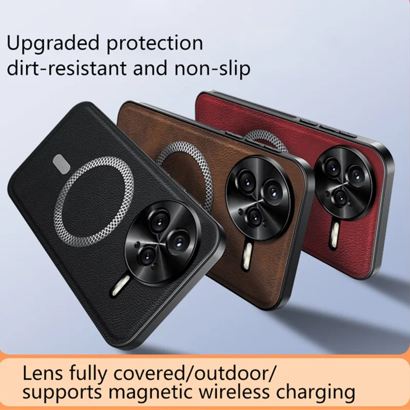 Funda para Xiaomi Redmi K80 5G Compatible con MagSafe - Carcasa de TPU y PC con Marco de Lente Metálico - Negro