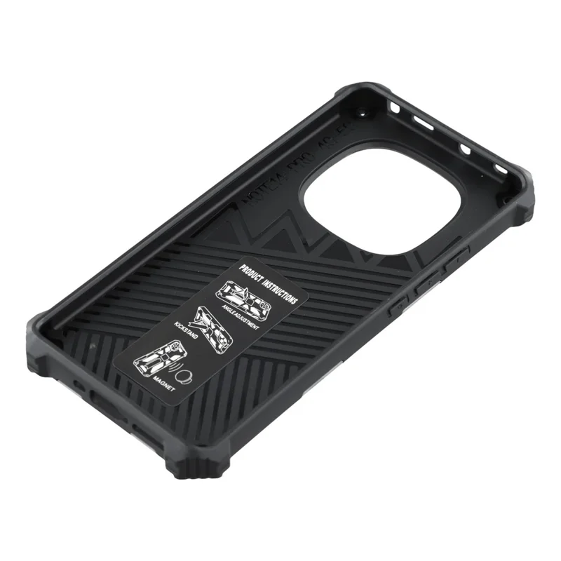 Cover per Xiaomi Redmi Note 14 Pro 4G / Note 14 Pro+ 5G con Supporto PC+TPU Mimetico Militare - Blu Mimetico
