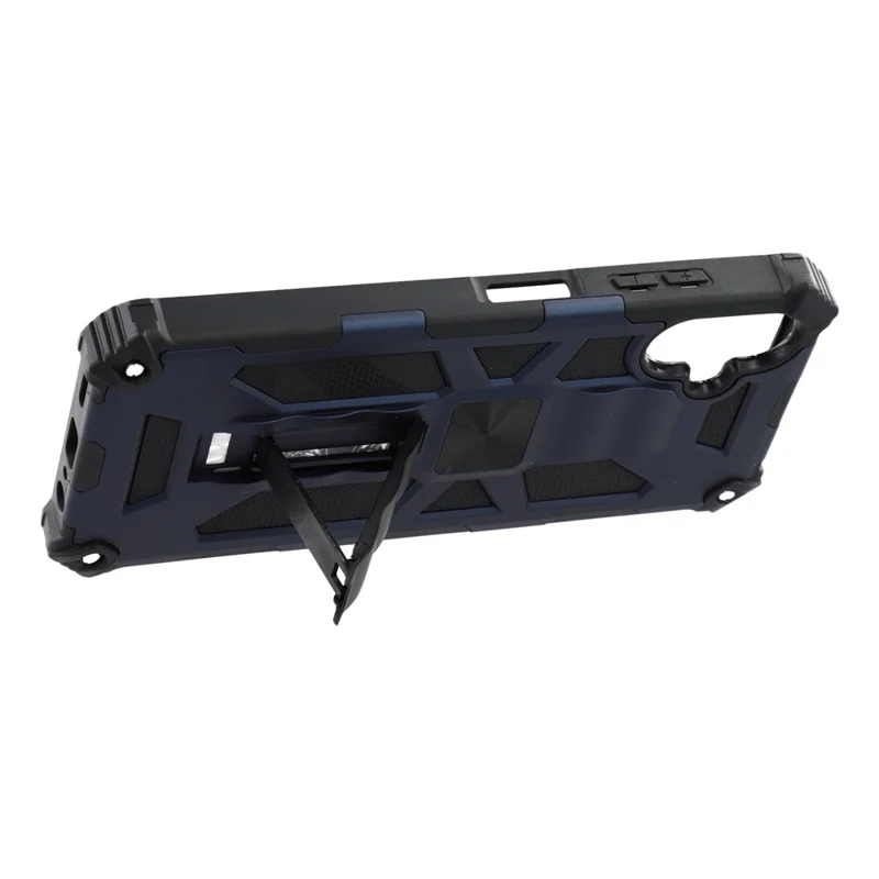 Funda con Soporte para Samsung Galaxy A07 4G - Protección Antigolpes, Carcasa Trasera de PC + TPU - Azul