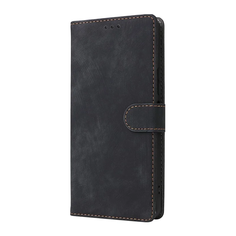 For TECNO Pova 7 5G LJ7 Case Wallet RFID Blocking PU Leather Phone Cover Stand with Strap - Black