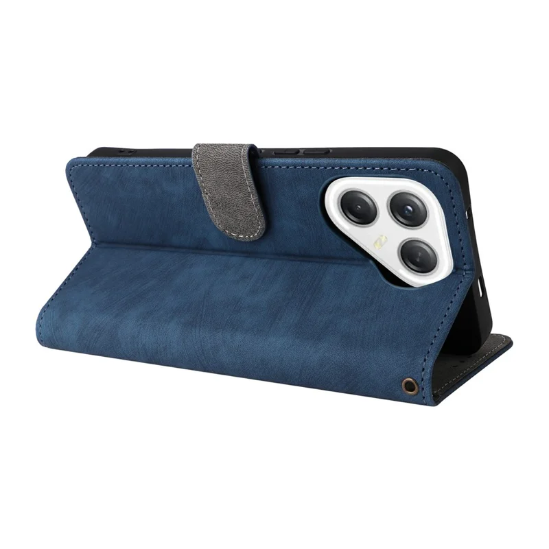 For TECNO Pova 7 Ultra 5G LJ9 Case Wallet RFID Blocking PU Leather Phone Cover Stand with Strap - Blue