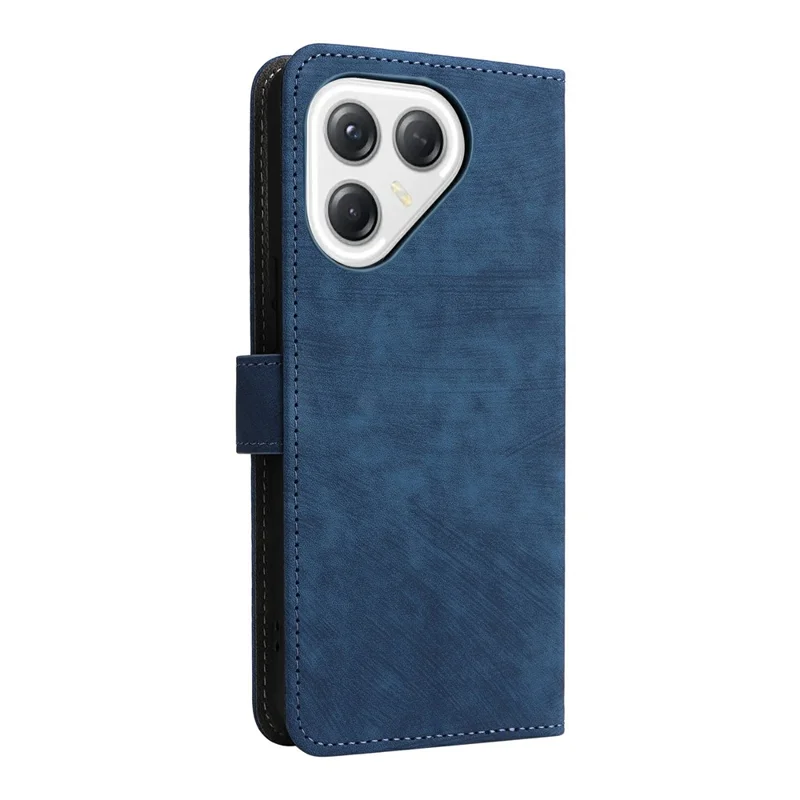 For TECNO Pova 7 Ultra 5G LJ9 Case Wallet RFID Blocking PU Leather Phone Cover Stand with Strap - Blue
