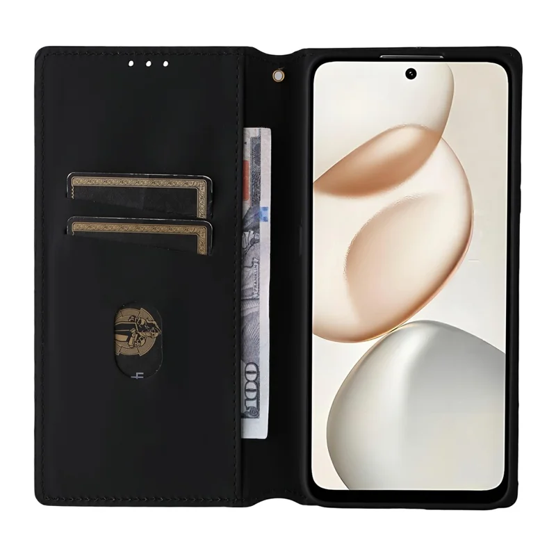 For Honor 400 Smart Case Wallet Rhombus Imprinted Ledertasche für Mobiltelefon - Silber