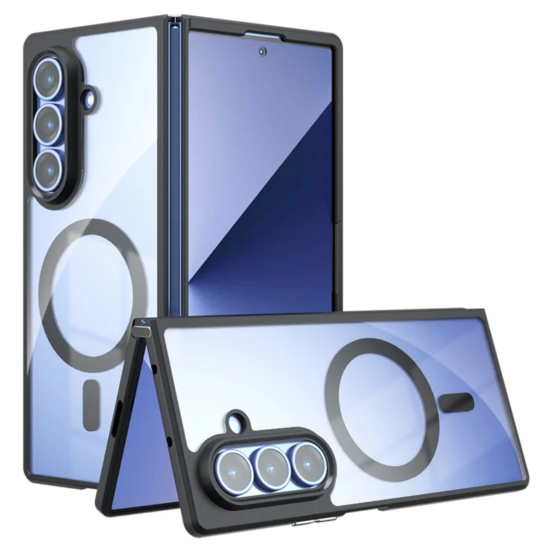 Funda para Samsung Galaxy Z Fold7 5G Compatible con MagSafe Transparente TPU + PC Antigolpes