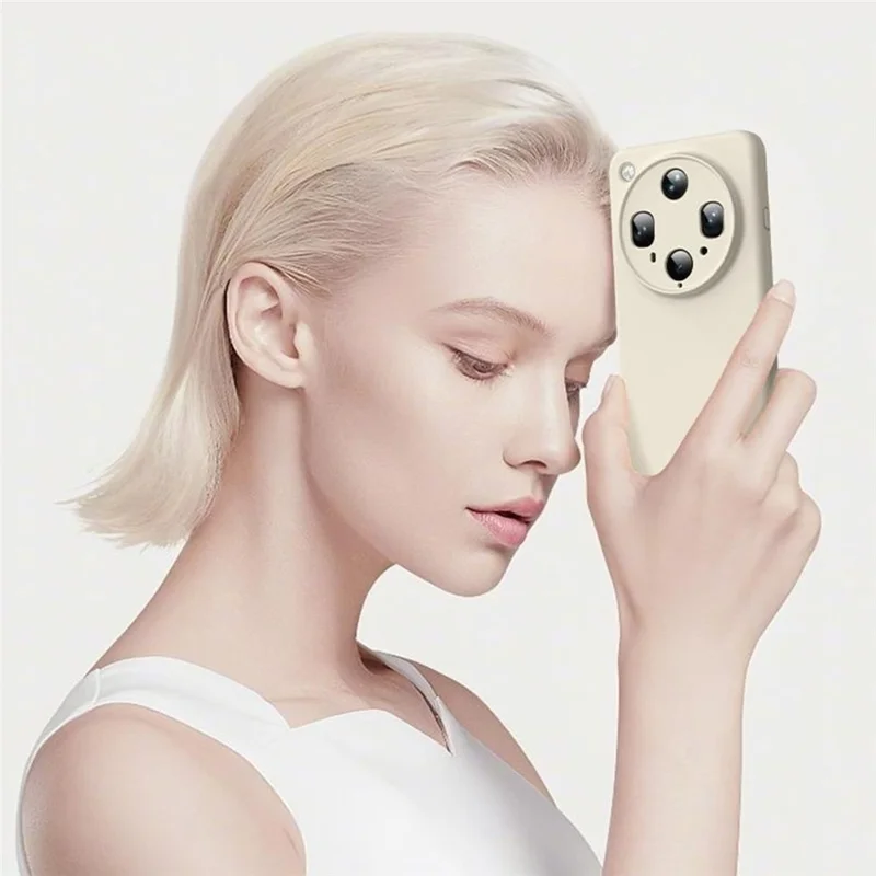 Para Oppo Find X8 Ultra 5G Capa Corte Preciso Silicone Líquido + Capa de Telefone à Prova de Choque PC - Branco Antigo
