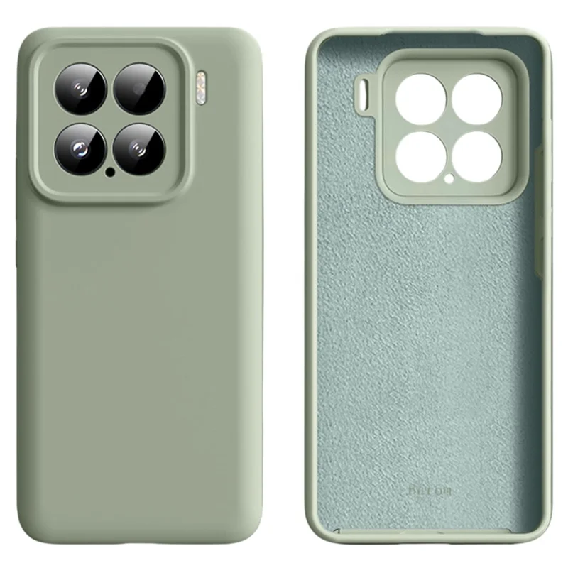 For Xiaomi 15 Case Precise Cutouts Liquid Silicone + PC Shockproof Phone Cover - Dark Green