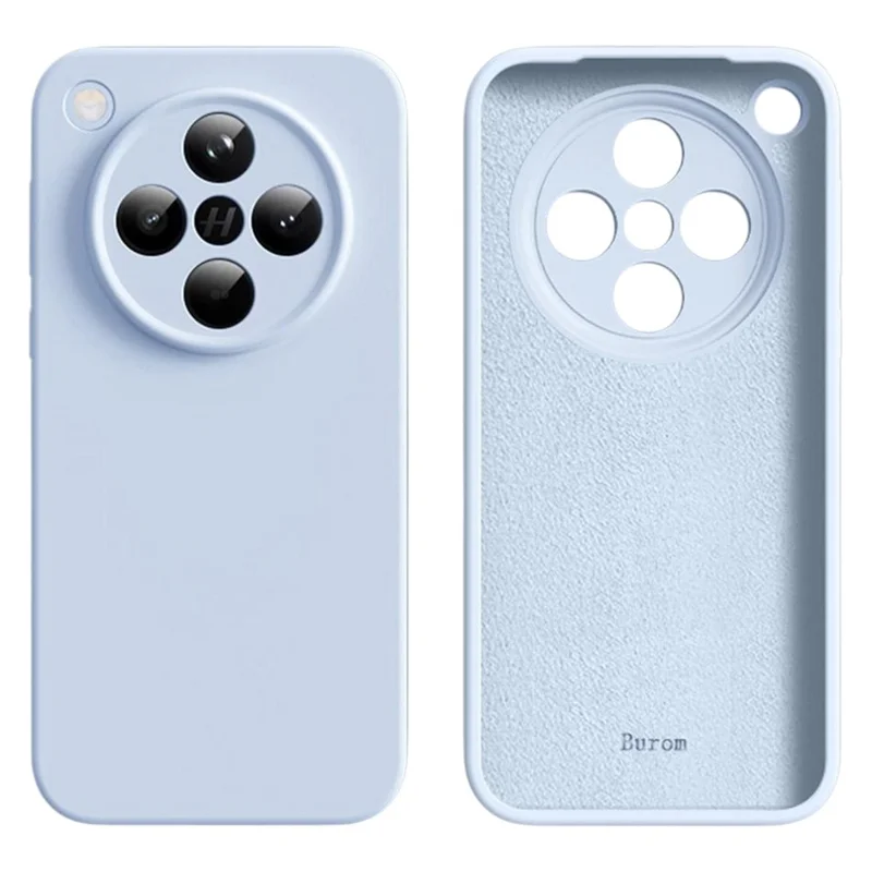 For Oppo Find X8 5G Case Precise Cutouts Liquid Silicone + PC Shockproof Phone Cover - Baby Blue