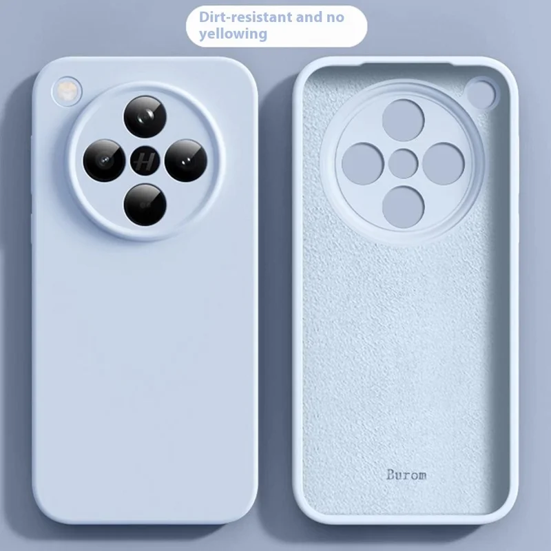 For Oppo Find X8 5G Case Precise Cutouts Liquid Silicone + PC Shockproof Phone Cover - Baby Blue