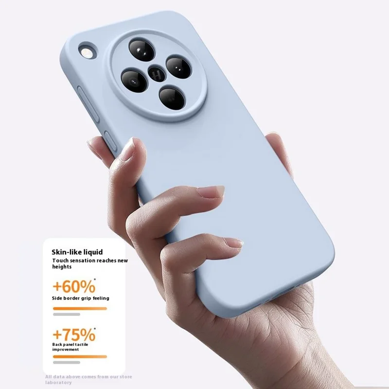For Oppo Find X8 5G Case Precise Cutouts Liquid Silicone + PC Shockproof Phone Cover - Baby Blue